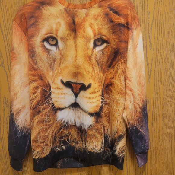 Lion Print Sweater - Picture 3 of 11